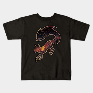 Galaxy Fox Kids T-Shirt